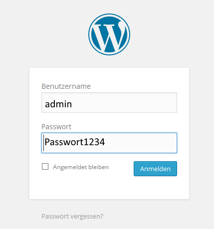 Anmeldemaske WordPress - unsicher